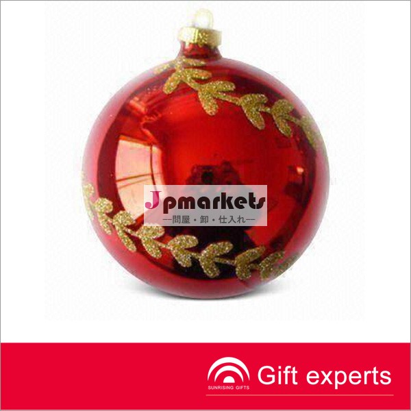 安い人気の赤クリスマスのガラス玉の卸売のための問屋・仕入れ・卸・卸売り
