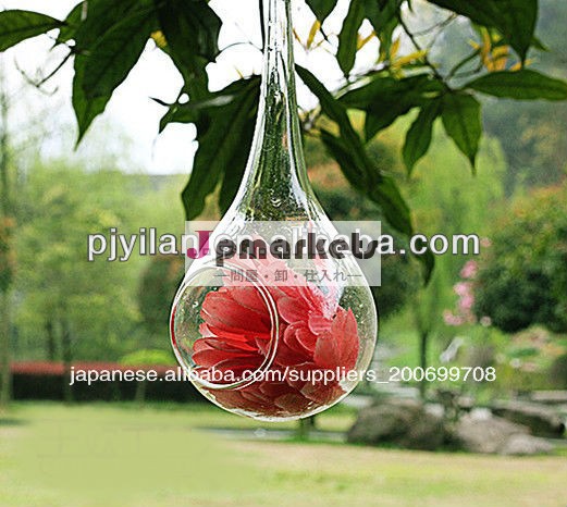 水晶リンゴ新しい2014年吊りガラスの花の花瓶結婚式のプレゼントの贈り物問屋・仕入れ・卸・卸売り
