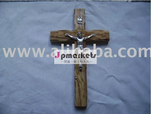 装飾的な手彫りオリーブの木宗教的なクロス問屋・仕入れ・卸・卸売り