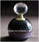 紫ラウンドクリスタル香水瓶黒ボディケアのための水晶香水瓶問屋・仕入れ・卸・卸売り