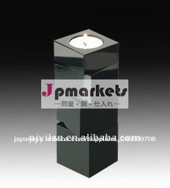 ユニークなユニークな古典的な黒クリスタル燭台問屋・仕入れ・卸・卸売り
