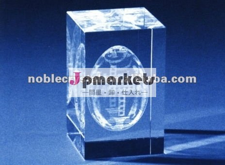 祝祭の水晶のギフトとして3Dレーザーの卵の天使のイースター水晶立方体問屋・仕入れ・卸・卸売り