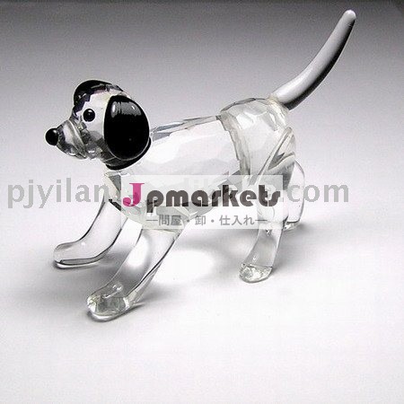 エレガントなランニング水晶の犬の置物問屋・仕入れ・卸・卸売り