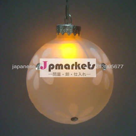 高貴な手塗りのクリスマスの手工芸品のガラス玉LEDライト問屋・仕入れ・卸・卸売り