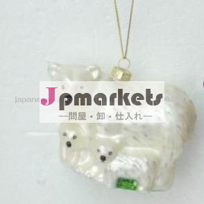 素敵な卸売クリスマス工芸品ガラスクマの飾り問屋・仕入れ・卸・卸売り