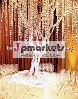 スパークリングのための結晶ストランドの結婚式のツリーの飾り問屋・仕入れ・卸・卸売り