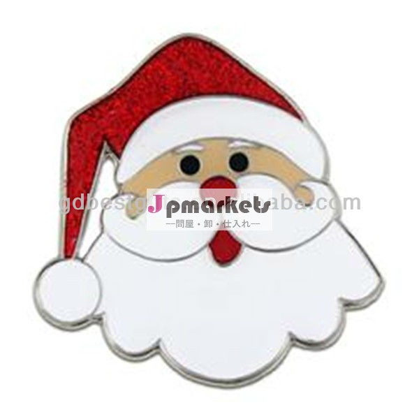 休日サンタラペルピンバッジエナメルブローチ付きクリスマスの装飾のための問屋・仕入れ・卸・卸売り