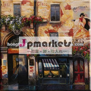 ネオ- 古典的な街路景観の絵画キャンバス上のhf-2012030148塗料問屋・仕入れ・卸・卸売り