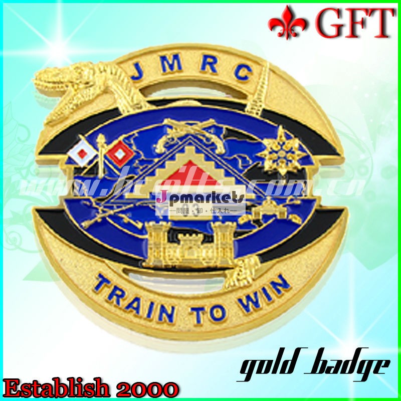 Promotion and customize gold badge/metal badge/badge pin with B/C問屋・仕入れ・卸・卸売り