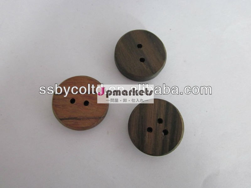 2014年熱い販売の木製の装飾的なボタン30mm天然木のボタン問屋・仕入れ・卸・卸売り