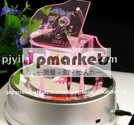 エレガントなピンクの色k9130mm*130mmガラス水晶ミュージカル素敵なことができ刻まれたロゴの好意問屋・仕入れ・卸・卸売り