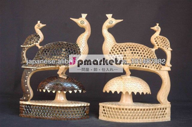 Wooden Carved Elephant Sclupture問屋・仕入れ・卸・卸売り