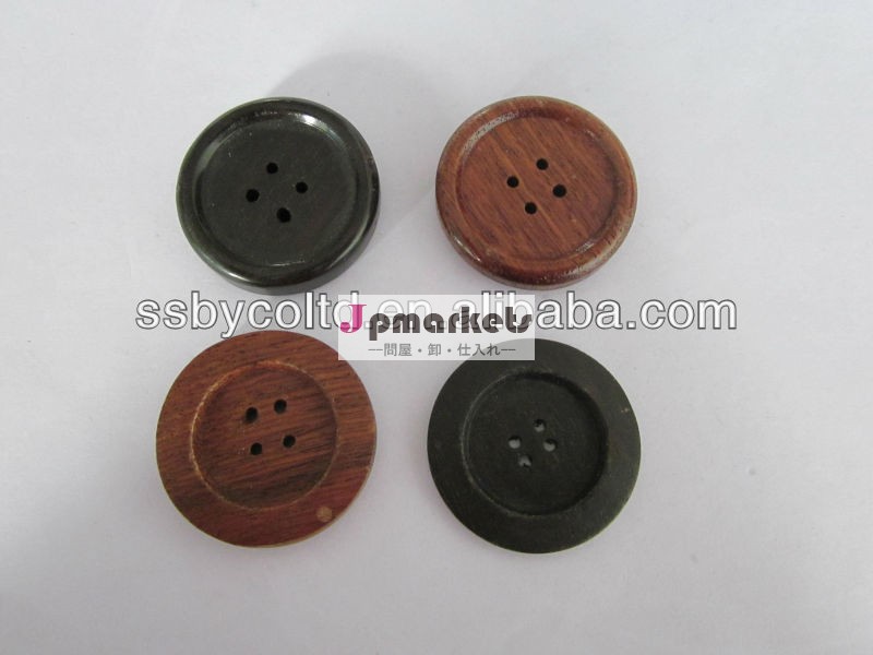 熱い販売の木製の装飾的なボタン穴30mmファウル天然木のボタン問屋・仕入れ・卸・卸売り