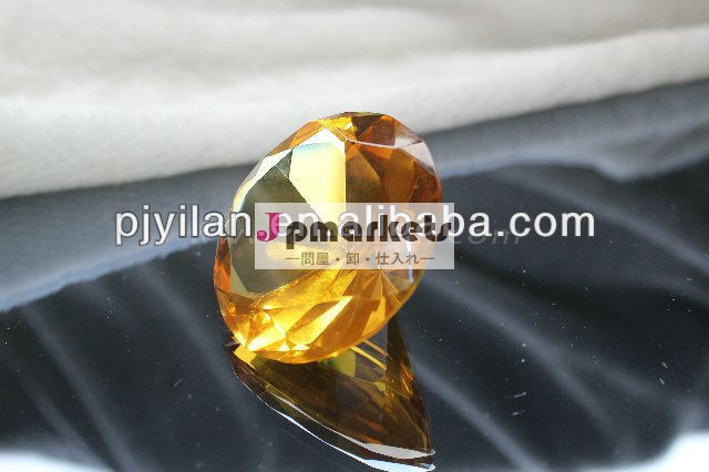 黄金の結晶ダイヤモンド、 クリスタルギフト、 クリスタル文鎮問屋・仕入れ・卸・卸売り