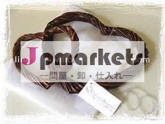 ハート形の柳の装飾問屋・仕入れ・卸・卸売り