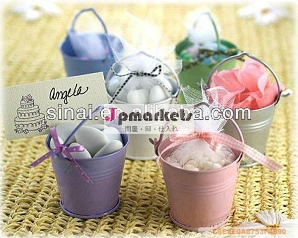 高品質ミニ結婚式の装飾のための錫のバケツの賛成問屋・仕入れ・卸・卸売り