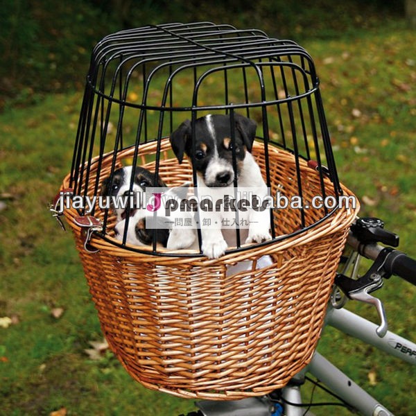 安い籐2014年ホット高品質/willow犬用自転車バスケット問屋・仕入れ・卸・卸売り