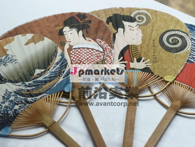 長いハンドルのラウンド竹ハンディファン問屋・仕入れ・卸・卸売り