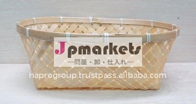 ベトナムのハンドメイドの楕円形のタケサービングの皿問屋・仕入れ・卸・卸売り
