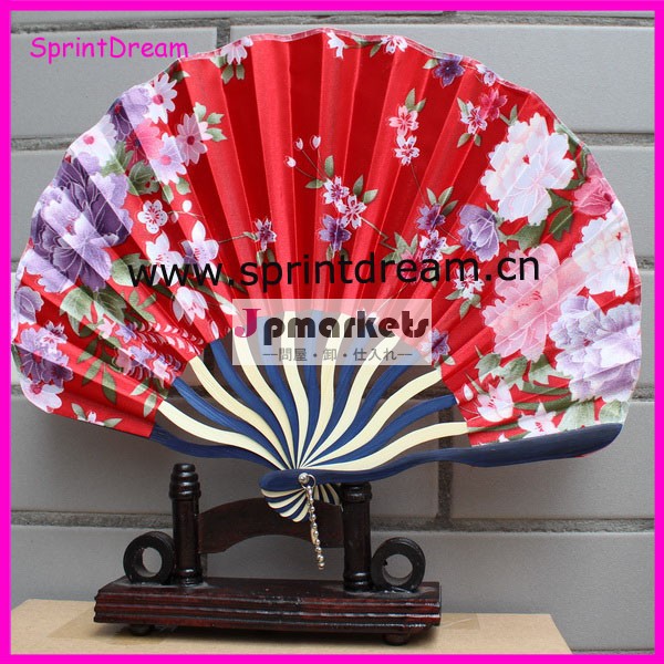 分類された色・花のデザインシルク中国ハンドファンファンファブリックファン問屋・仕入れ・卸・卸売り