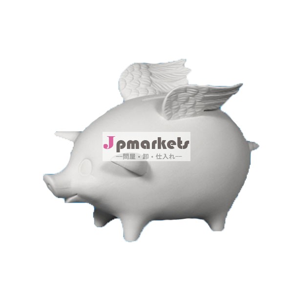 人気の贈り物のための新製品2014年白豚セラミック動物の置物問屋・仕入れ・卸・卸売り