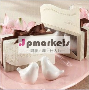 結婚式の好意贈り物t008・愛の鳥塩コショウシェーカー問屋・仕入れ・卸・卸売り