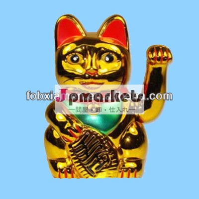 黄金のセラミック日本まねき猫のお土産問屋・仕入れ・卸・卸売り