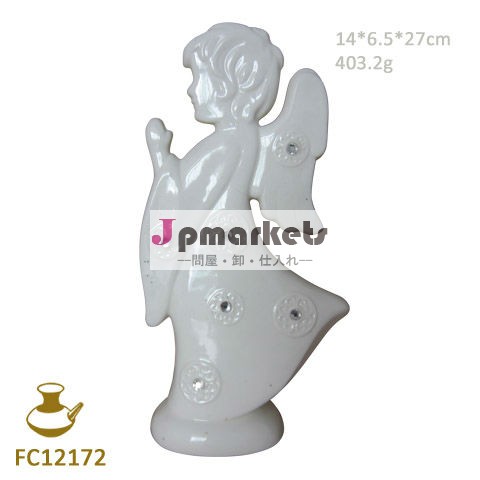 fc12172セラミックの天使の置物、 磁器の天使の置物問屋・仕入れ・卸・卸売り