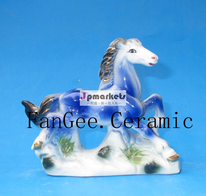 電気めっきgh08-030cramic動物の馬の手工芸品問屋・仕入れ・卸・卸売り