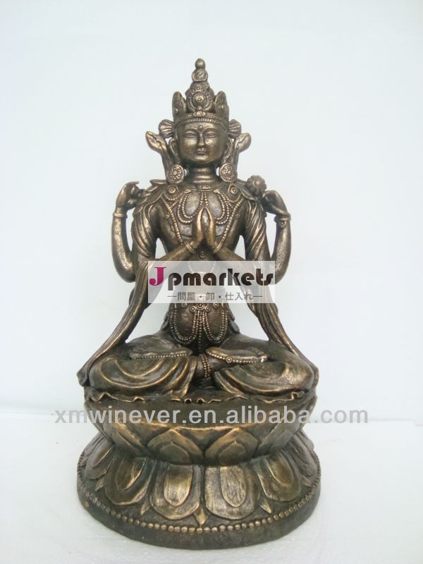 4つの手のBuddaの彫像Deco問屋・仕入れ・卸・卸売り