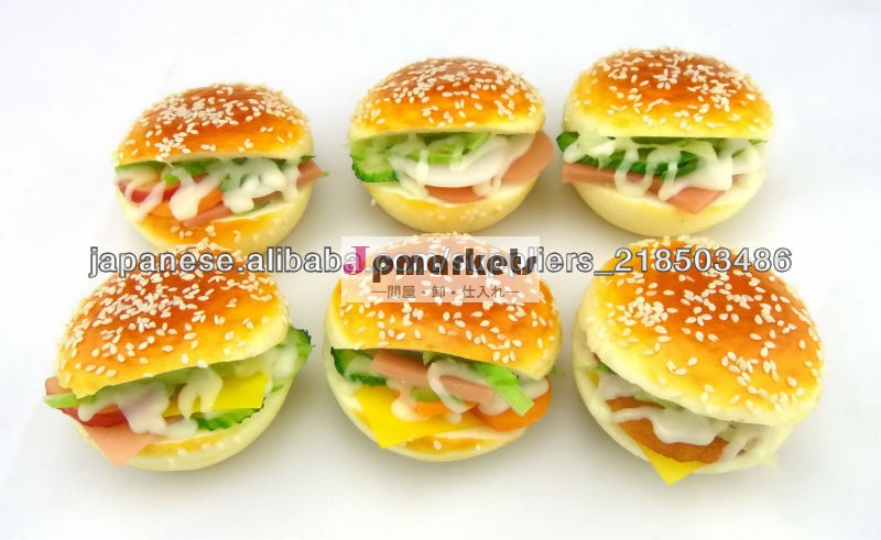 食品サンプル/サンプルパンのサンプル/ハンバーガーのサンプル/fake food/ストラップ/キーホルダ問屋・仕入れ・卸・卸売り