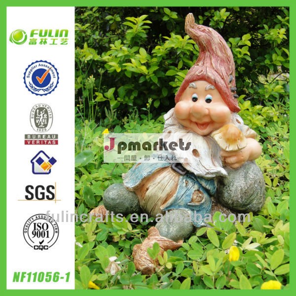 設計の樹脂gnomeガーデンエルフ横たわっている問屋・仕入れ・卸・卸売り