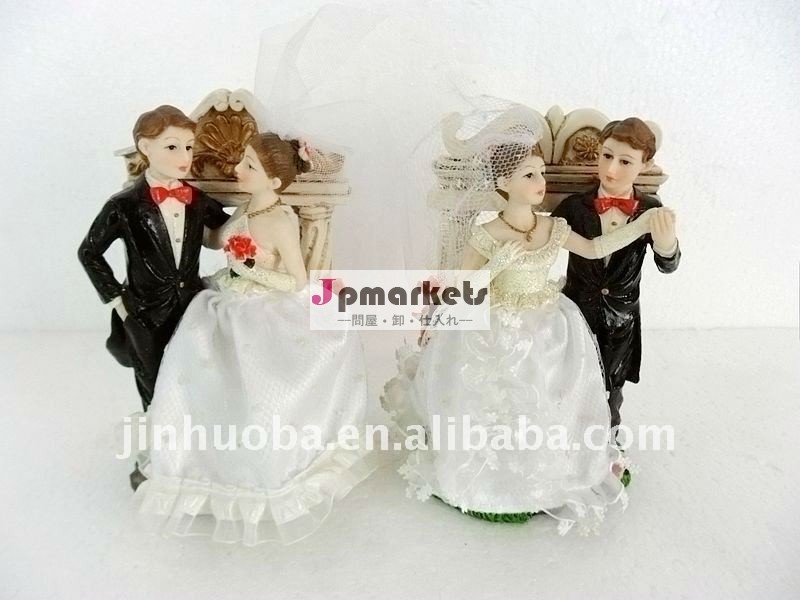 結婚式のカップルの樹脂2014年オーナメント問屋・仕入れ・卸・卸売り