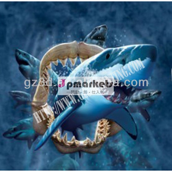 3dサメの抽象的な美しい絵画の写真問屋・仕入れ・卸・卸売り