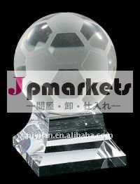 エレガントな水晶サッカーボール、 クリアクリスタルガラスボールスポーツボール問屋・仕入れ・卸・卸売り
