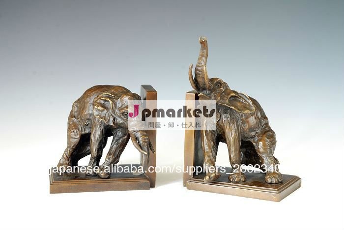 象の像販売tpal- 143a/142aアンティークブロンズ象の彫刻金属工芸品問屋・仕入れ・卸・卸売り