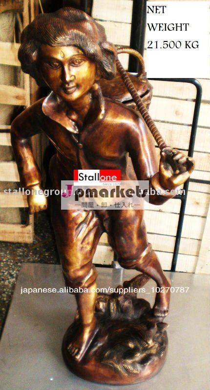 男の子のブロンズ像問屋・仕入れ・卸・卸売り