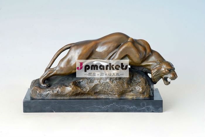 金属工芸ライオン像アンティークブロンズ彫刻の狩猟tpal- 159問屋・仕入れ・卸・卸売り