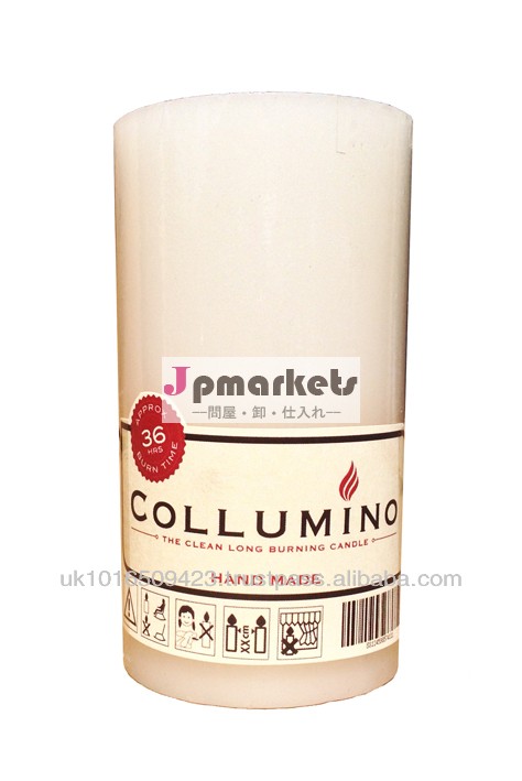 白の教会の柱のろうそくcollumino10cm4x2のインチ問屋・仕入れ・卸・卸売り