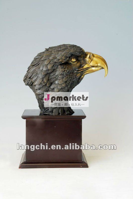 鷲の彫像ブロンズ鷲頭の彫像tpal- 017黄金の鷲の彫像問屋・仕入れ・卸・卸売り