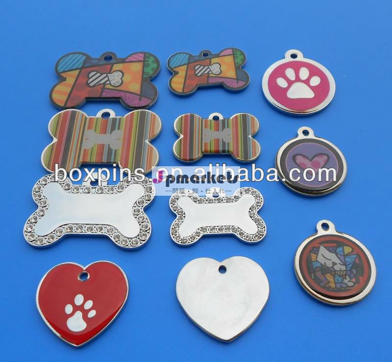 安いパーソナライズドッグタッグのメダル犬( ボックス- 犬のタグ- 001)問屋・仕入れ・卸・卸売り