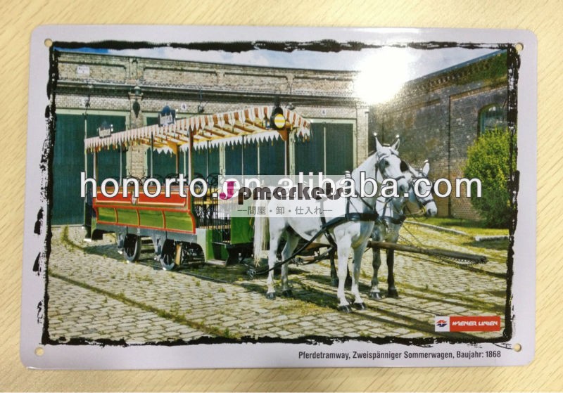 ヴィンテージキャリッジ畳縁装飾的なエンボス加工金属スズの記号問屋・仕入れ・卸・卸売り
