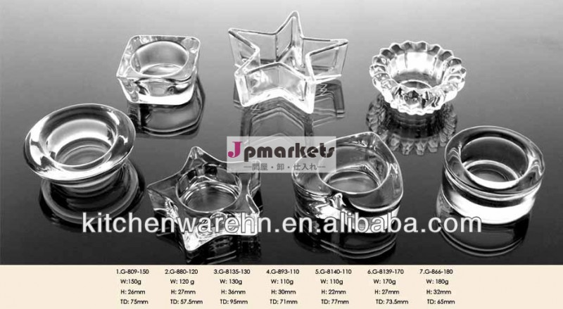 haonai良いプロモーション用の製品、 チューリップ型のグラスキャンドルホルダー問屋・仕入れ・卸・卸売り