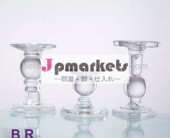 装飾のための手を押すガラスのキャンドルホルダー問屋・仕入れ・卸・卸売り
