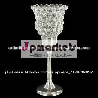 クリスタルビーズキャンドルホルダー、 結晶ハリケーンキャンドルホルダー、 キャンドルピラーホルダー、 水晶玉問屋・仕入れ・卸・卸売り
