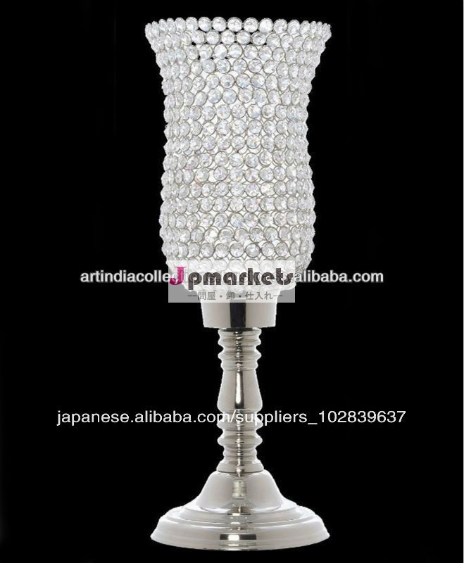 クリスタルビーズキャンドルホルダー、 結晶ハリケーンキャンドルホルダー、 キャンドルピラーホルダー、 水晶玉問屋・仕入れ・卸・卸売り