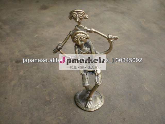 brass hand crafted handicraft horse pair oldest art called dhokra問屋・仕入れ・卸・卸売り