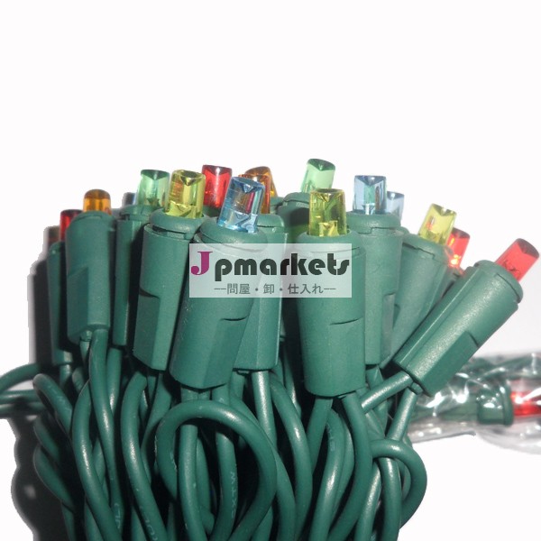 ul100l10mマルチワイヤ5mm色緑ledクリスマスライト問屋・仕入れ・卸・卸売り