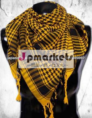 cotton blended Arab shemag plaid check keffiyeh palestine islamic fringe scarves scarf head wrap問屋・仕入れ・卸・卸売り