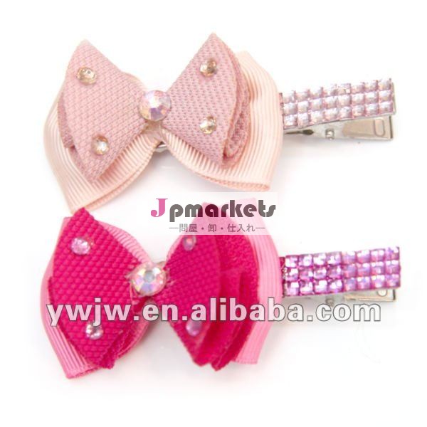 美しい蝶ネクタイ2012年、 新しいスタイルの卸売毛の弓の女の子のための形状( jwから435)問屋・仕入れ・卸・卸売り